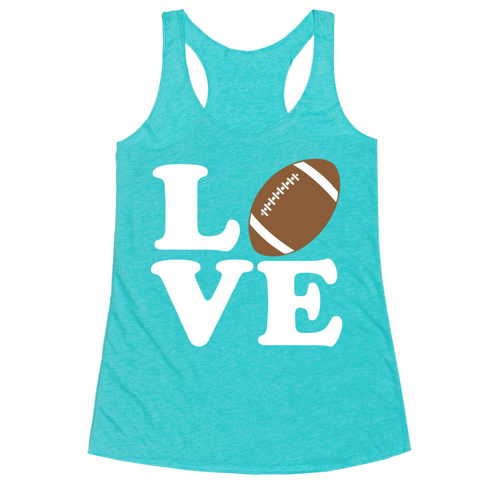 Love Football Racerback Tank